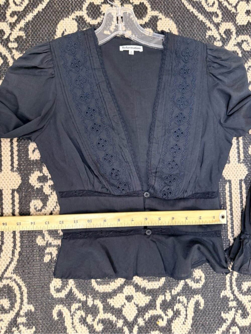 Reformation black Meadowlark Top xs 0 - Picture 15 of 16